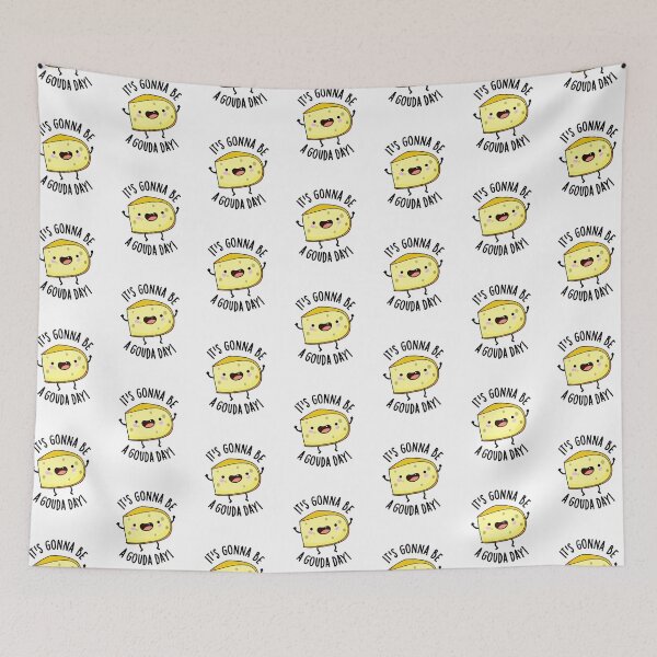 Item preview, It's Gonna Be A Gouda Day Funny Cheese Pun  designed and sold by punnybone.