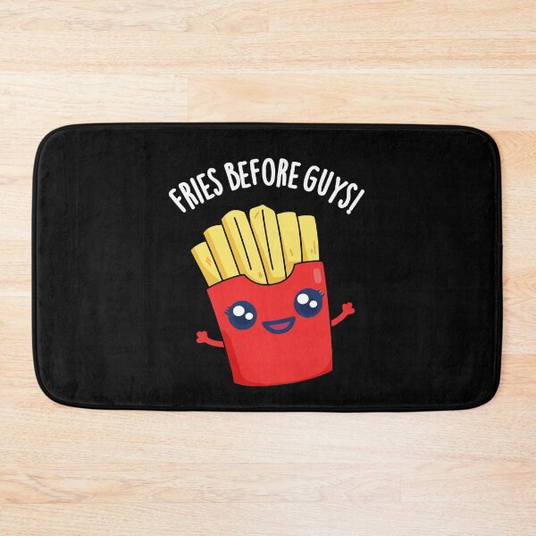 Item preview, Fries Before Guys Funny Fries Pun (Dark BG) designed and sold by punnybone.