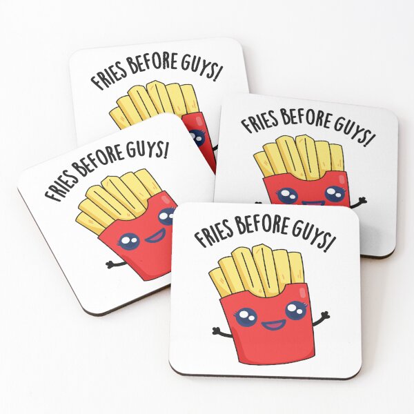 Item preview, Fries Before Guys Funny Fries Pun  designed and sold by punnybone.
