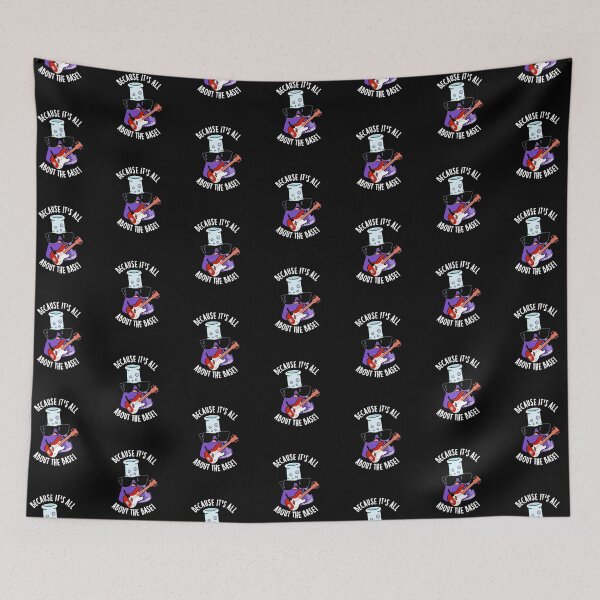Item preview, Because It's All About The Base Funny Chemistry Pun (Dark BG) designed and sold by punnybone.
