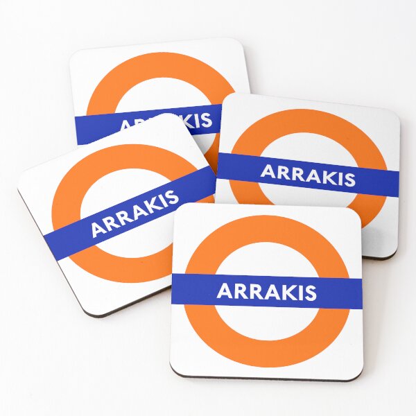 Item preview, Tube Stations: Arrakis Boooks Dune Frank Herbert Literature SciFi Fantasy Science Fiction Paul Chani Sandworm designed and sold by SugaredTea.
