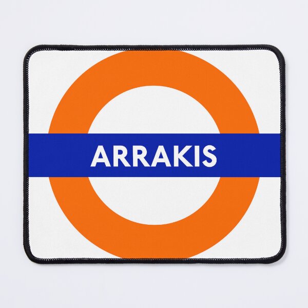 Item preview, Tube Stations: Arrakis Boooks Dune Frank Herbert Literature SciFi Fantasy Science Fiction Paul Chani Sandworm designed and sold by SugaredTea.