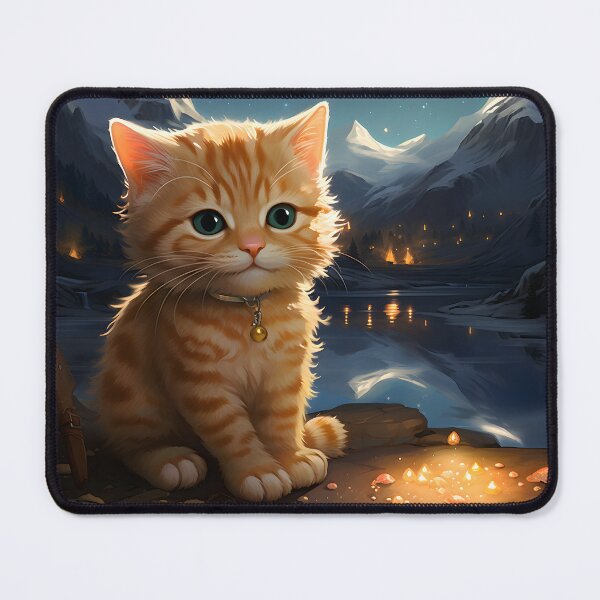 Item preview, Wise Axolotl Guides Kitten on Hike Through Winter Wonderland designed and sold by Shirtastically.