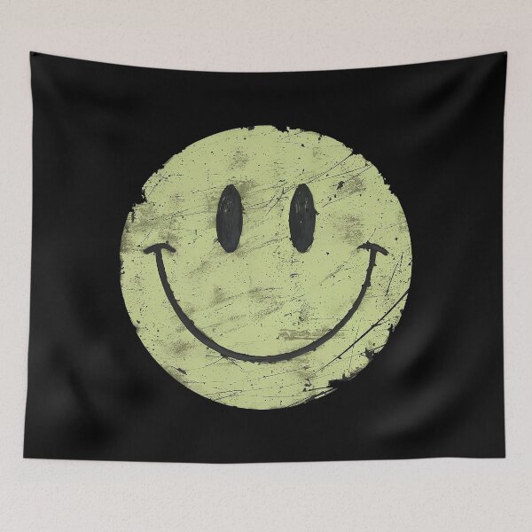 Item preview, Grunge Smile - Distressed Happy Face Art designed and sold by RuyaFab.