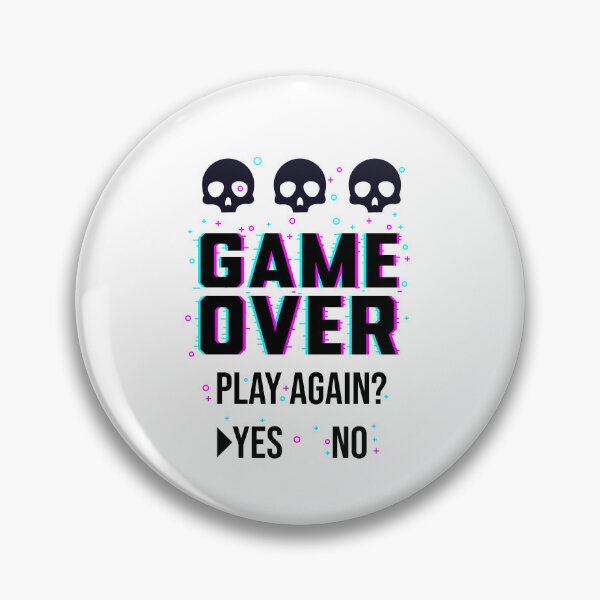 Item preview, Game over designed and sold by ShopMaxiDesigns.