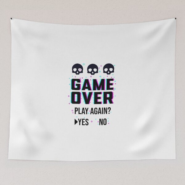 Item preview, Game over designed and sold by ShopMaxiDesigns.