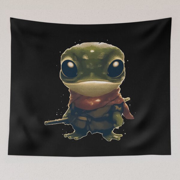 Item preview, Cute Vintage Ninja frog designed and sold by TomFrontierArt.