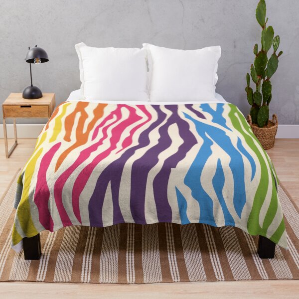 Item preview, Colourful Zebra Skin Pattern designed and sold by Funwaytrend.