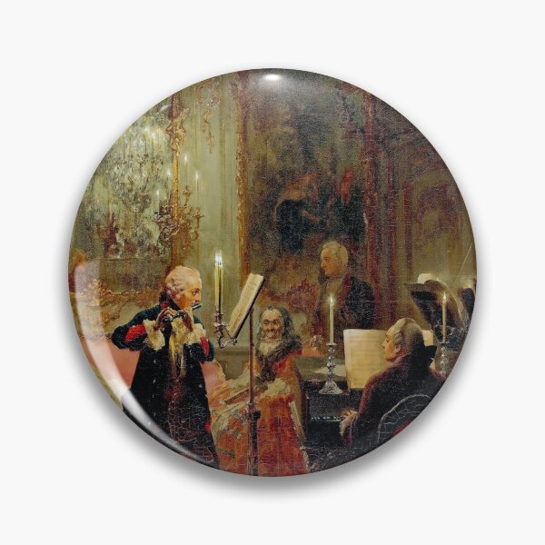 Item preview, Frederick the Great Playing the Flute at Sanssouci (detail)⁠⁠⁠⁠⁠⁠ - Adolph Menzel designed and sold by darkgothicart.
