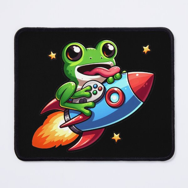 Item preview, Frog riding rocket designed and sold by Shtex.