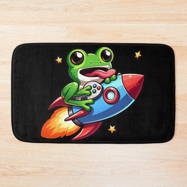 Item preview, Frog riding rocket designed and sold by Shtex.