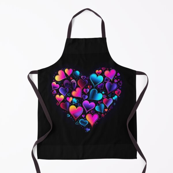 Item preview, Declaration of love love heart hearts neon colorful black designed and sold by G-M-Designs.