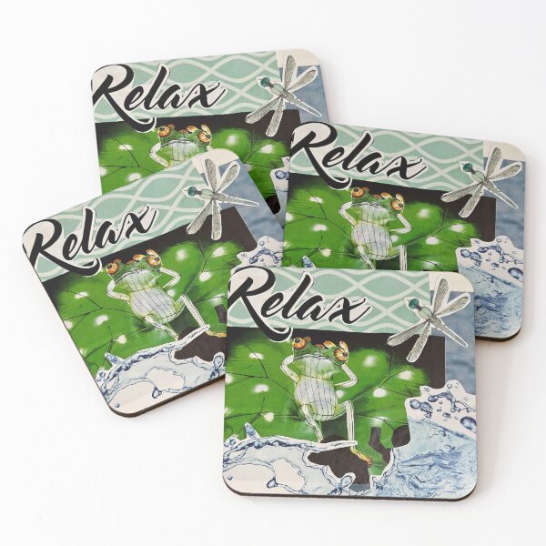Item preview, Relaxed frog collage designed and sold by Ponted.