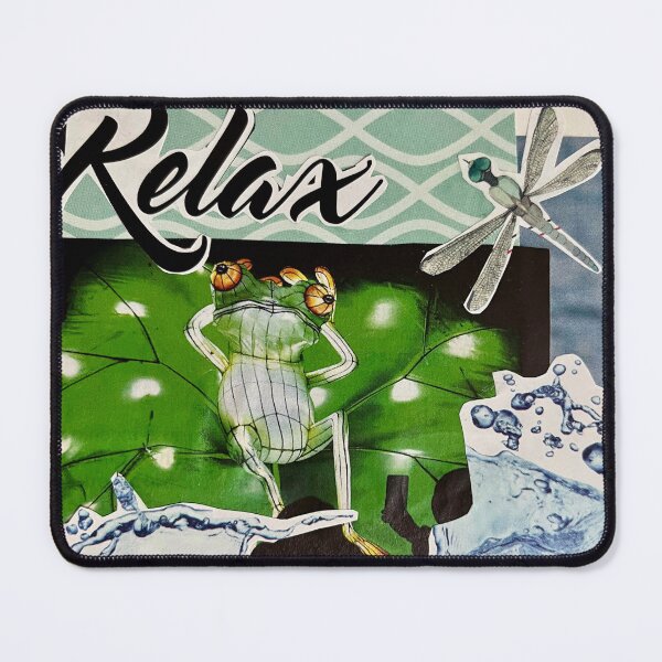 Item preview, Relaxed frog collage designed and sold by Ponted.
