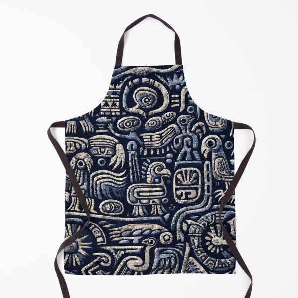 Item preview, Navy Blue Indigenous Pattern Artwork designed and sold by PillowTalkyZone.