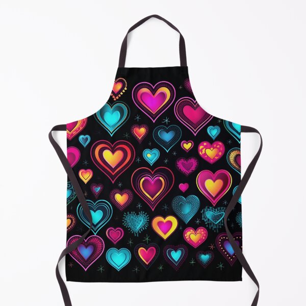 Item preview, Declaration of love love heart hearts neon colorful black designed and sold by G-M-Designs.