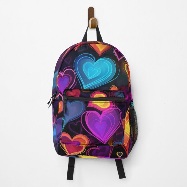 Item preview, Declaration of love love heart hearts neon colorful black designed and sold by G-M-Designs.