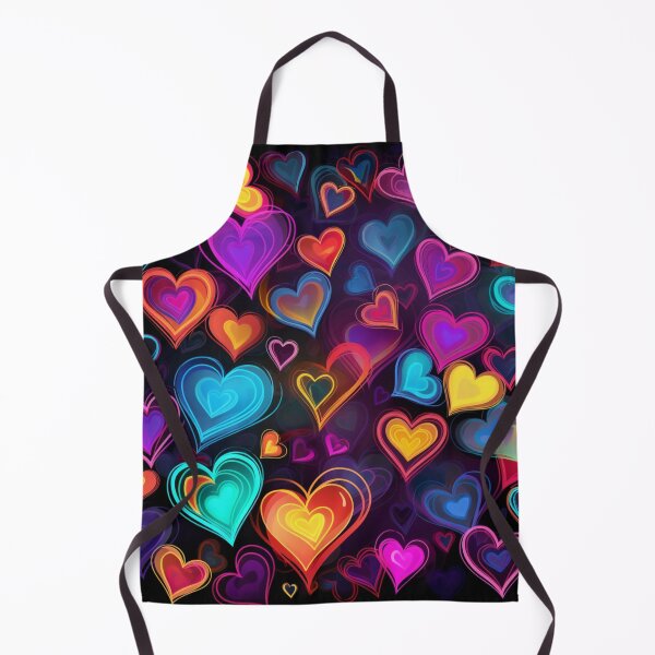 Item preview, Declaration of love love heart hearts neon colorful black designed and sold by G-M-Designs.