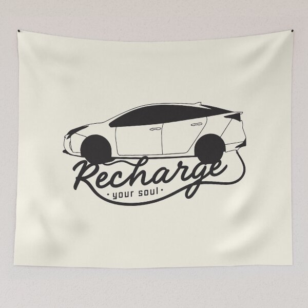 Item preview, Recharge Your Soul - Eco-Friendly Toyota Prius Design designed and sold by RuyaFab.