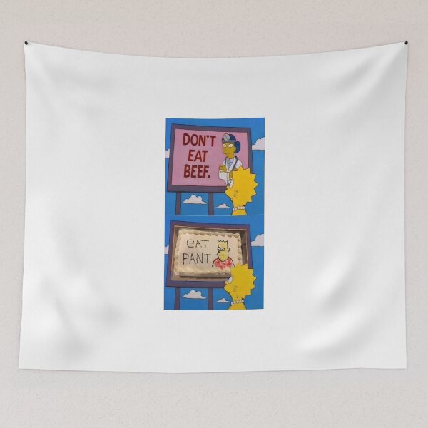 Item preview, Dont eat beef, eat pant (vegan freindly) (sampsons) designed and sold by Jack O TV.