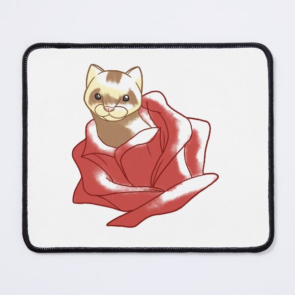 Item preview, ferret in a rose designed and sold by Sakyuma.