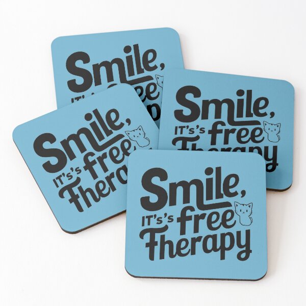 Item preview, smile it free therapy funny cat  designed and sold by bluel_evin.