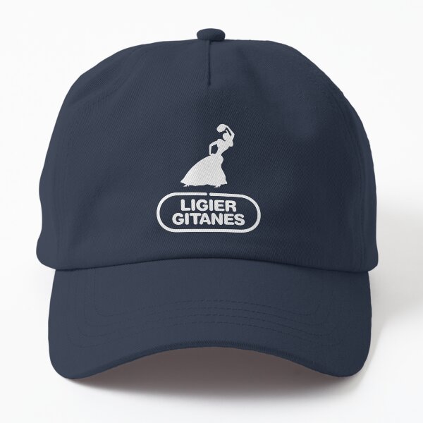 Aperçu de l'œuvre Logo de l'équipe Ligier Gitanes F1 1975-1980 'Gypsy Dancer' - imprimé blanc créée et vendue par retropetrol.