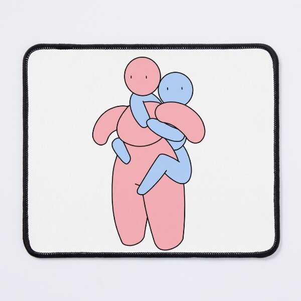 Item preview, Thin figure clinging around chubby figure like a koala designed and sold by selkaycik.
