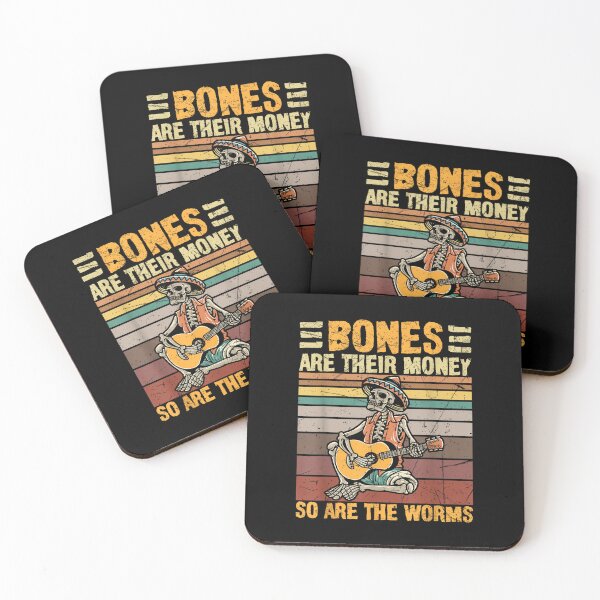 Item preview, Bones Are Their Money Skeleton Playing Guitar designed and sold by BanBay.