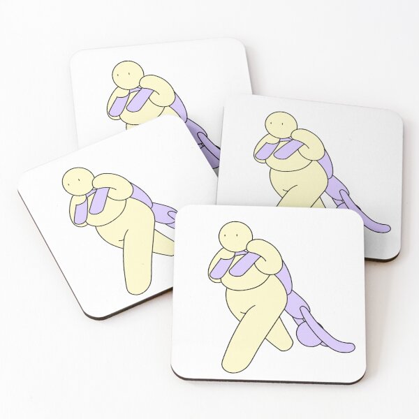 Item preview, Chubby figure dragging thin figure  designed and sold by selkaycik.