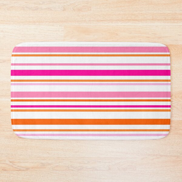 Item preview, Patrón de rayas de verano brillante rosa y naranja designed and sold by OneThreeSix.