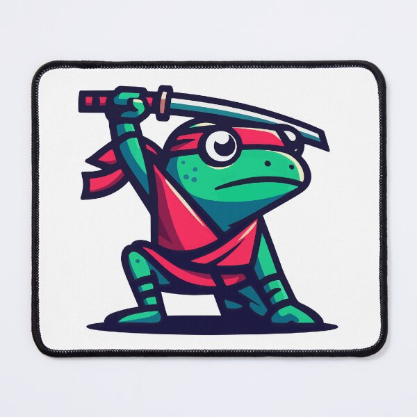 Item preview, Cool Simple Ninja Samurai Frog  designed and sold by TomFrontierArt.