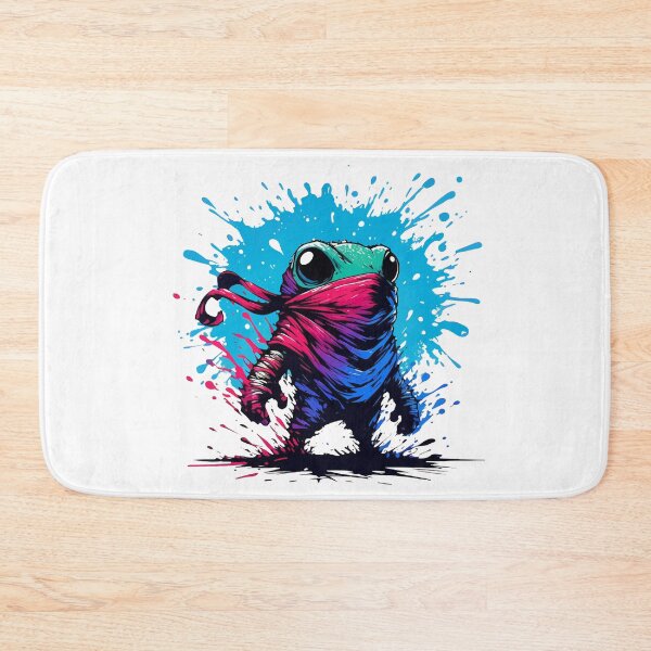 Item preview, Cool Ninja Samurai Frog Anime Ink Splash designed and sold by TomFrontierArt.