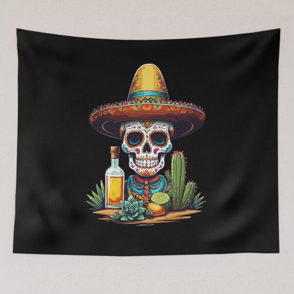 Item preview, Skull Tequila Cinco De Mayo Mexico Celebration designed and sold by LuminOrb.