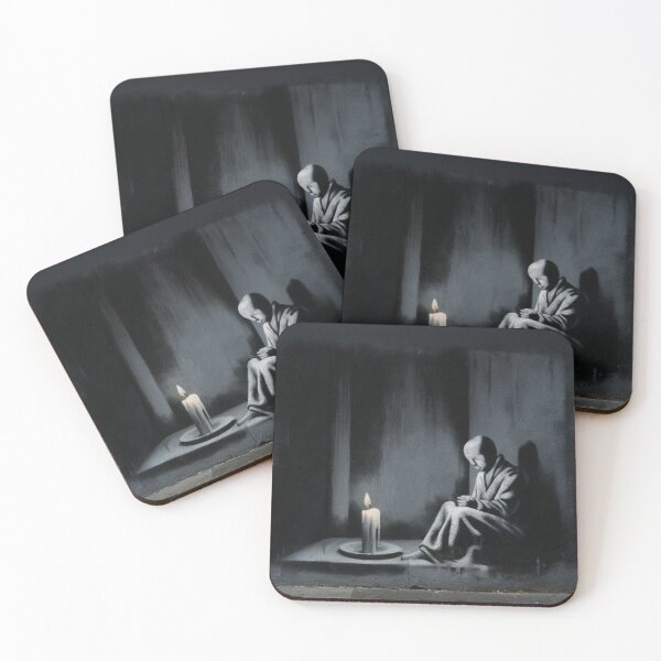 Item preview, Man with a candle Stencil Graffiti designed and sold by Bomax121.