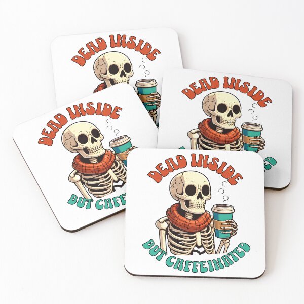 Item preview, Dead but caffeinated designed and sold by BobaTeeStore.
