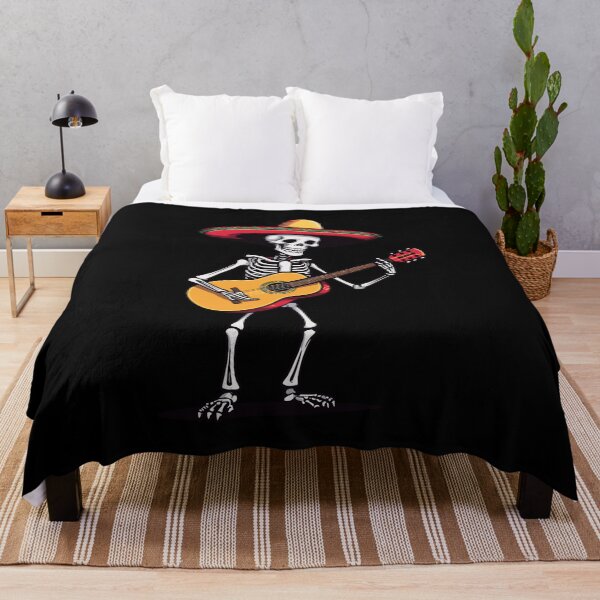 Item preview, Mexican Mariachi Guitar Skeleton Fiesta designed and sold by LuminOrb.