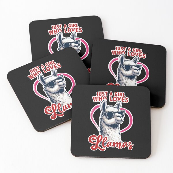 Item preview, Just A Girl Loves Llamas designed and sold by DreamArtUs.