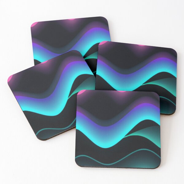 Item preview, Abstract Neon Ocean Waves  designed and sold by Sidney Graf.