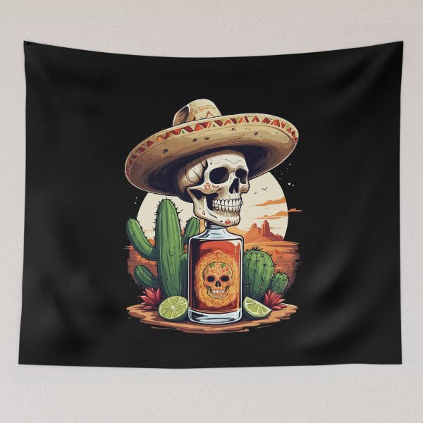 Item preview, Skull Tequila Drink Cinco De Mayo Mexico Celebration designed and sold by LuminOrb.