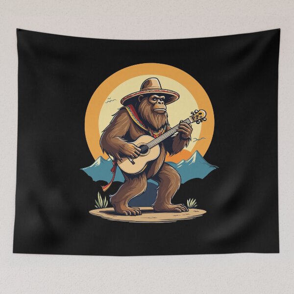 Item preview, Bigfoot Mexican Mariachi Guitar Fun designed and sold by LuminOrb.