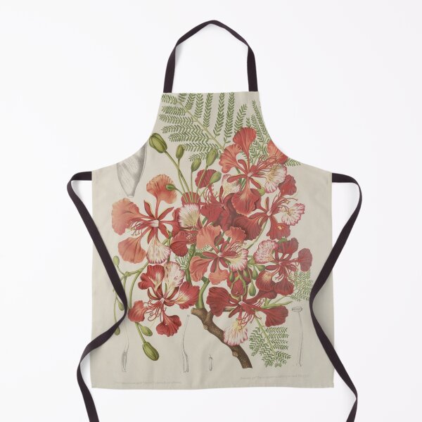 Item preview, Red Flower vintage scientific illustration designed and sold by Lacasadellora.