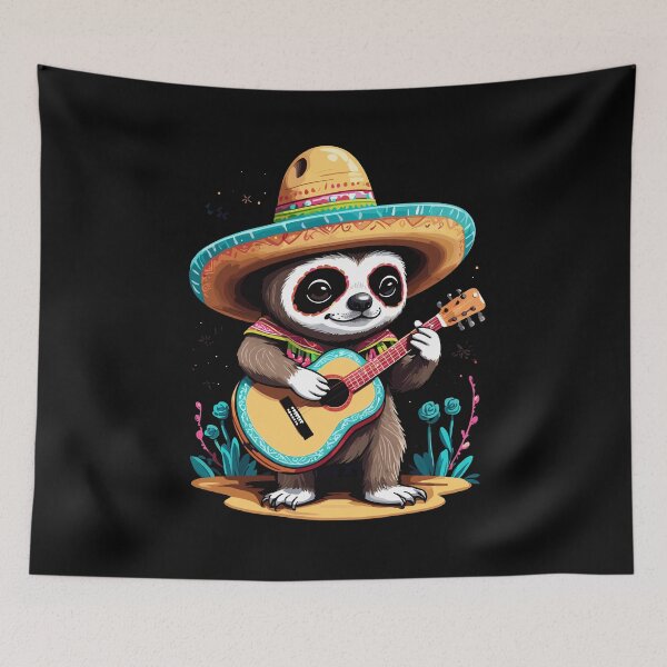 Item preview, Sloth Mariachi Mexico Music Fiesta designed and sold by LuminOrb.