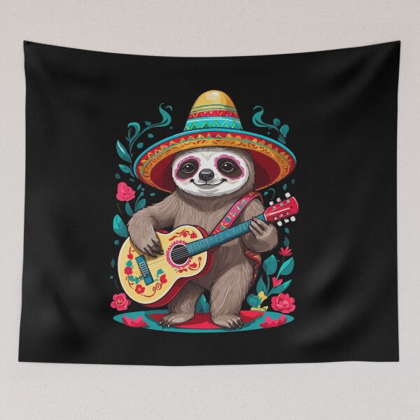 Item preview, Sloth Mariachi Mexico Music Fiesta designed and sold by LuminOrb.