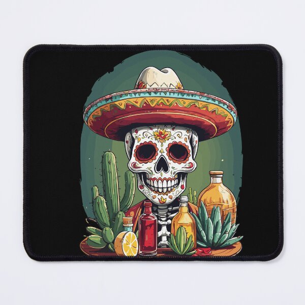 Item preview, Iconic Mexico Skull Tequila Cinco De Mayo designed and sold by LuminOrb.