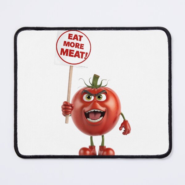 Item preview, Tomato with 'Eat More Meat' designed and sold by ArtBoom73.