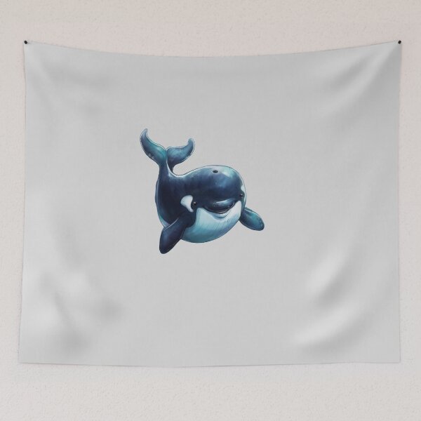 Item preview, Smily blue whale designed and sold by CoolNeurodesign.