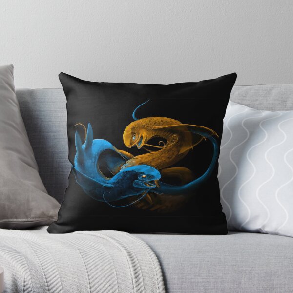 Fighting Leviathans Throw Pillow