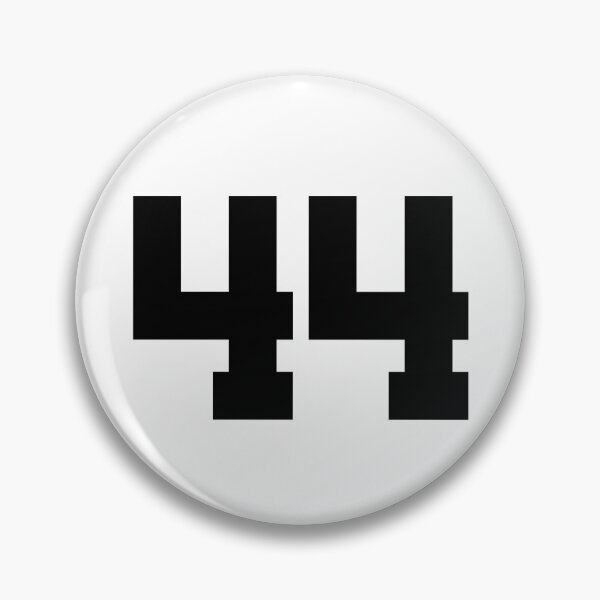 Artikelvorschau, 44, vierundvierzig, schwarz, Universität entworfen und verkauft von Numbers-Art.