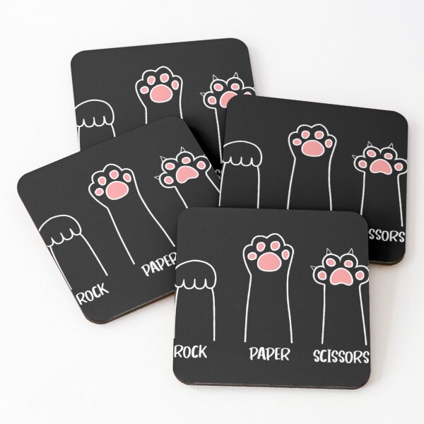 Item preview,  Rock Paper Scissors Hand Game Cute Paw Funny Cat designed and sold by Beverlyaidson.